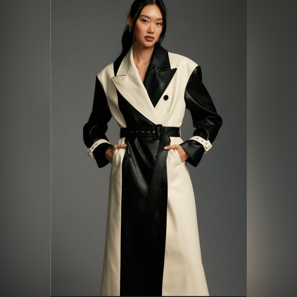 **NWT** Ronny Kobo Baylor Trench Coat Size M